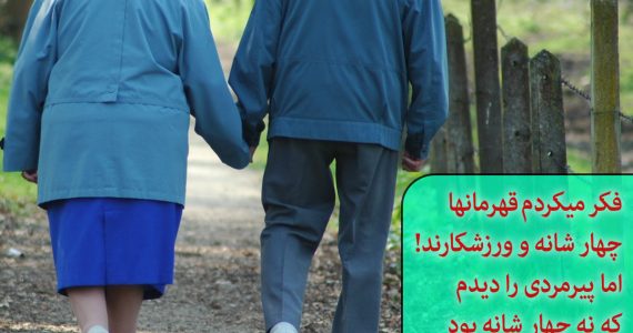 پیرمردی چهار شانه…